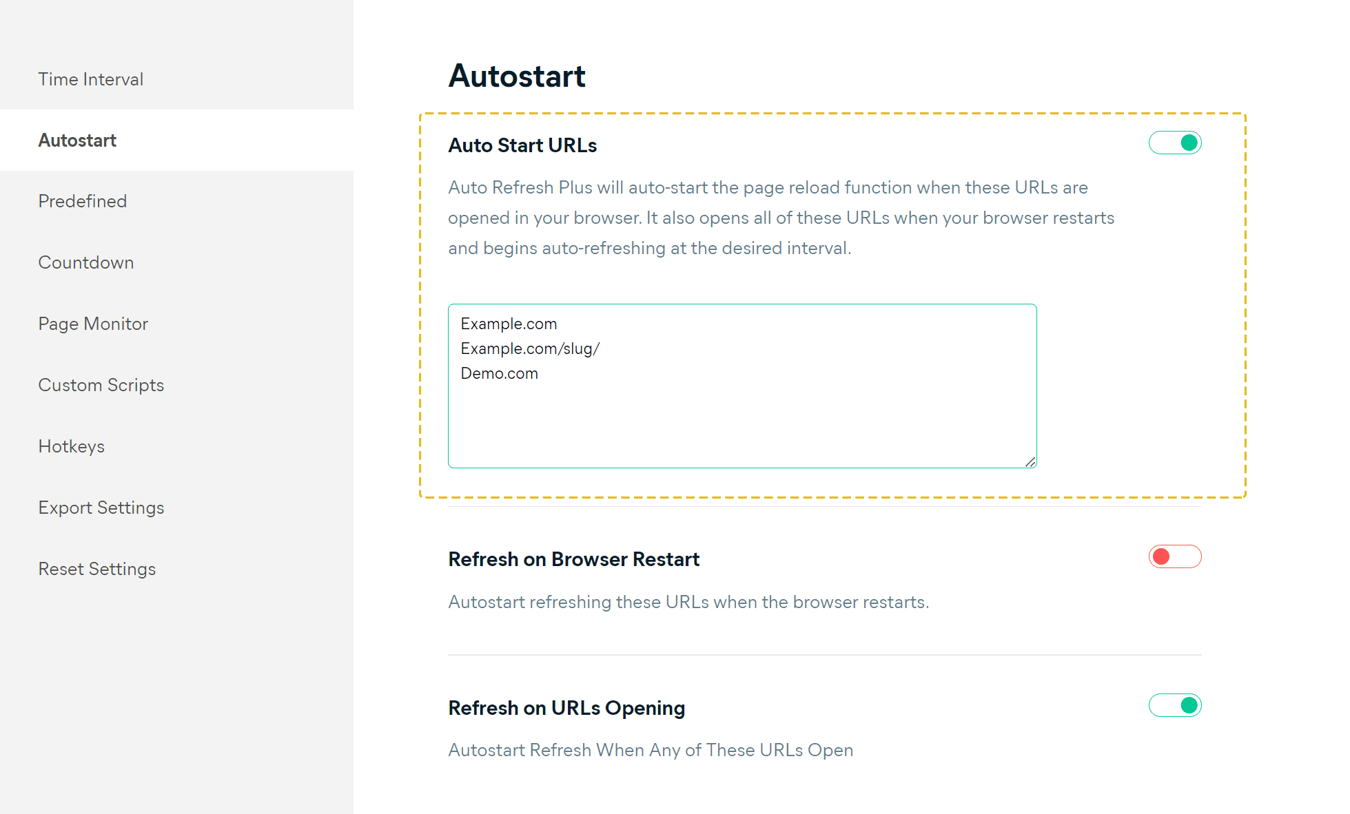 Auto start URLs list.png